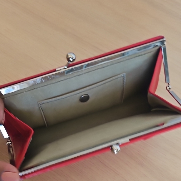 Coach Red Women's Wallet with Bow Accent - Picture 10 of 10